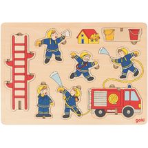 Puzzle à empiler Pompiers GK57471 Goki 1
