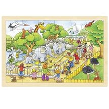 Puzzle Une journée au zoo 24 pcs GK57808 Goki 1