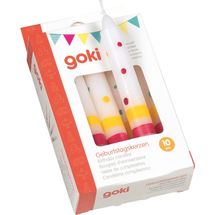 Set de 10 bougies anniversaire GK60855 Goki 1
