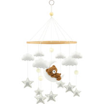 Mobile original musical tourne artisan fait main jouet de lit suspension bois  bébé naissance cadeau noel : enfants-cadeaux-naissance par  nat-home-by-ellibab