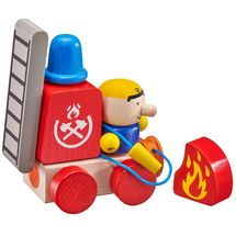 Véhicule de pompiers, velcro 7 pcs SE62077 Selecta 1