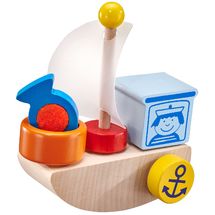 Bateau en bois, velcro 5 pcs SE62078 Selecta 1
