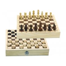 Coffret jeu de dames et d'échecs JJ66440 Jeujura 1
