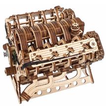 Puzzle 3D Moteur V8 U-70264 Ugears 1
