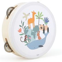 Tambourin animaux du monde Sarah Betz V7112 Vilac 1
