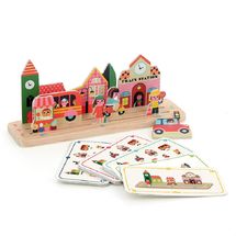 Jeu de logique en bois La ville V7627 Vilac 1