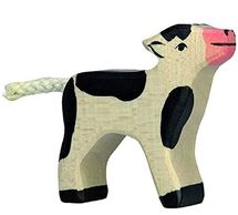 Figurine Veau noir HZ-80006 Holztiger 1