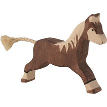 Figurine Cheval au galop, marron HZ-80034 Holztiger 1