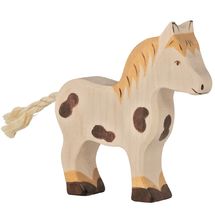 Figurine Poney pie HZ-80044 Holztiger 1