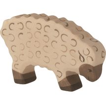 Figurine Mouton, mangeant HZ-80072 Holztiger 1