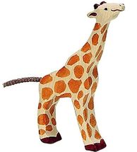 Figurine Petite girafe, mangeant HZ-80157 Holztiger 1