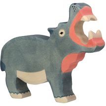Figurine Hippopotame HZ-80160 Holztiger 1