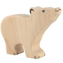 Figurine Ours polaire, petit HZ-80209 Holztiger 1