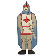 Figurine Chevalier avec manteau bleu HZ-80245 Holztiger 1