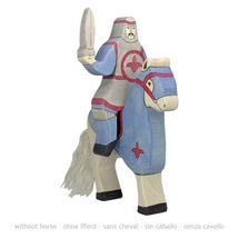 Figurine Chevalier bleu avec épée HZ-80255 Holztiger 1