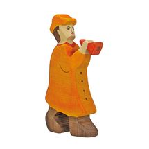 Figurine Crèche de Noël - Berger avec flûte HZ80291 Holztiger 1