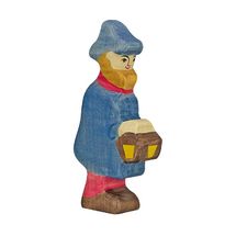 Figurine Crèche de Noël - Berger avec lampe HZ80292 Holztiger 1