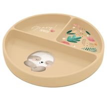 Assiette en silicone Gnawy le paresseux SJ-SI0641 Sassi Junior 1