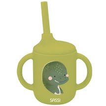 Gobelet en silicone Cracky le dinosaure SJ-SI0818 Sassi Junior 1