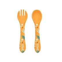 Couverts en silicone Chompy le lion SJ-SI0900 Sassi Junior 1
