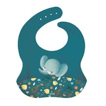 Bavoir en silicone Chewy l'éléphant SJ-SI0955 Sassi Junior 1