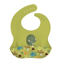 Bavoir en silicone Cracky le dinosaure SJ-SI0993 Sassi Junior 1