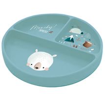 Assiette en silicone Munchy l'ours SJ-SI1679 Sassi Junior 1