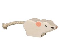 Figurine Souris blanche HZ-80541 Holztiger 1