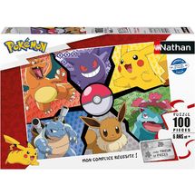 Puzzle Pikachu, Evoli et compagnie 100 pcs N86188 Nathan 1