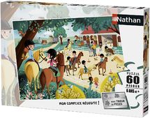 Puzzle Bienvenue au centre équestre 60 pcs N866267 Nathan 1