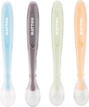 Set 4 cuillères en silicone NA877770 Nattou 1