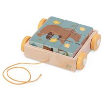 Chariot avec puzzle de cubes animaux SE87857 Sevi 1