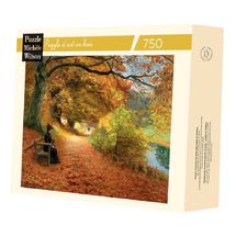 Chemin boisé en automne de Brendekilde A1193-750 Puzzle Michèle Wilson 1