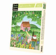 Le cottage bouton de rose Les Infusettes A1258-80 Puzzle Michèle Wilson 1