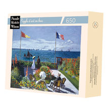 Terrasse à Sainte Adresse de Monet A493-650 Puzzle Michèle Wilson 1