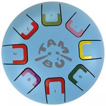 Tongue Drum 8 notes bleu ciel JCTMB06B Tambú 1