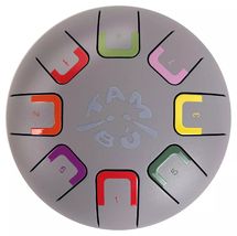 Tongue Drum 8 notes gris clair JCTMB06G Tambú 1