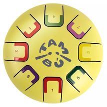 Tongue Drum 8 notes jaune JCTMB06Y Tambú 1