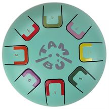 Tongue Drum 8 notes turquoise JCTMB06T Tambú 1