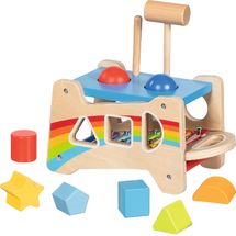 Banc à marteler et encastrer avec xylophone GK58304 Goki 1