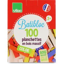 Batibloc couleur 100 planchettes V2125 Vilac 1