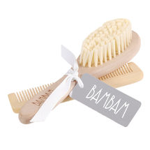 Brosse et peigne en bois BB81510 Bambam 1