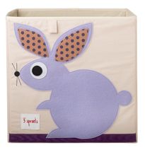 Cube de rangement Lapin EFK107-002-006 3 Sprouts 1