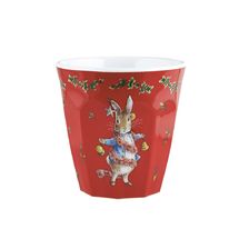 Gobelet Pierre Lapin Noël rouge PJ-BP715N Petit Jour 1
