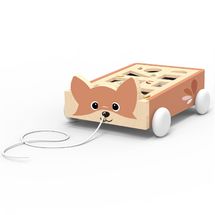 Chariot de blocs renard à tirer SM-SP1035 Speedy Monkey 1