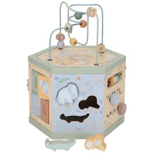Cube d'activités hexagonal Safari Friends LD7431 Little Dutch 1