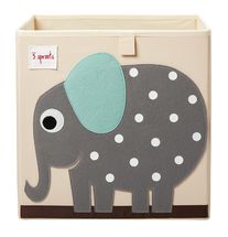 Cube de rangement Eléphant EFK-107-002-019 3 Sprouts 1