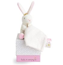 Doudou Pantin Lapin Fleurs DC3513 Doudou et Compagnie 1