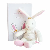 Lapin Fleurs 20 cm DC3516 Doudou et Compagnie 1