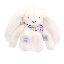 Peluche Lapin Fleurette blanc 25 cm DC4296 Doudou et Compagnie 1